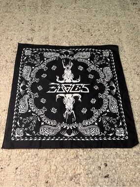 Eagles Black & White Graphic Bandana with Central Logo